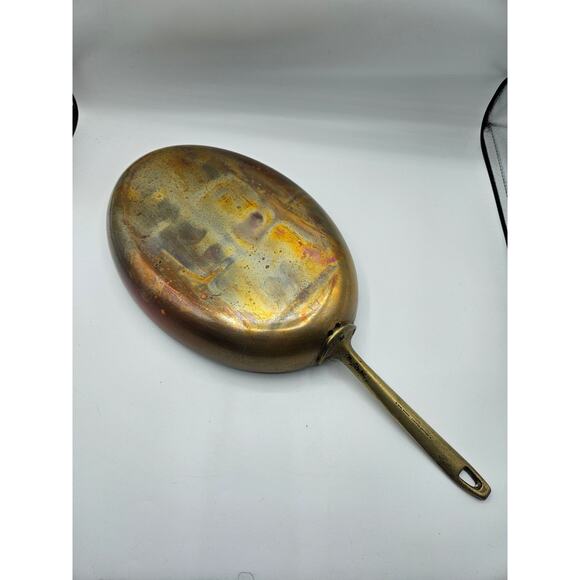 Paul Revere Limited Edition, 12" Fish Pan, Copper and Stainless‎ Steel Oval Pan - Picture 2 of 12